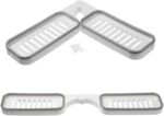 ⁦رف ركنة دوار لتنظيم وحمل ادوات الحمام كالشامبو والشاور بفتحة لتصريف المياه⁩ - الصورة ⁦5⁩